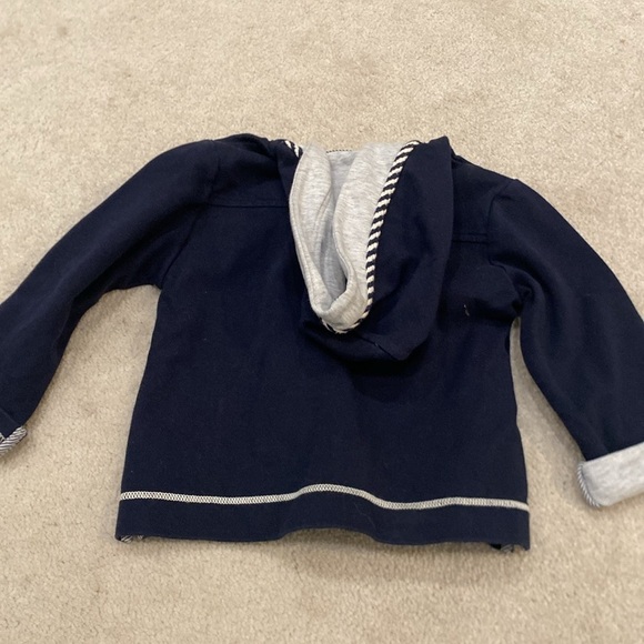 Pili Carrera navy sailor toggle button hoodie size2 88/95 - Picture 6 of 6